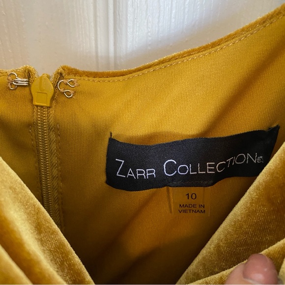 Zarr Collection Ruched Velvet Dress - Picture 12 of 15